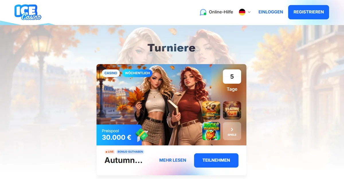 Wöchentliches Casino-Turnier im Ice Casino mit 30.000 € Preispool