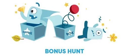 PlayFranks kampanjegrafikk «Bonus Hunt» med overraskelsesesker